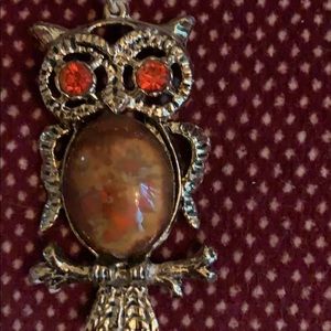 Vintage 70’s owl charm necklaces.